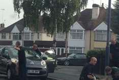 A child was injured after a crash in Valley Drive, Gravesend