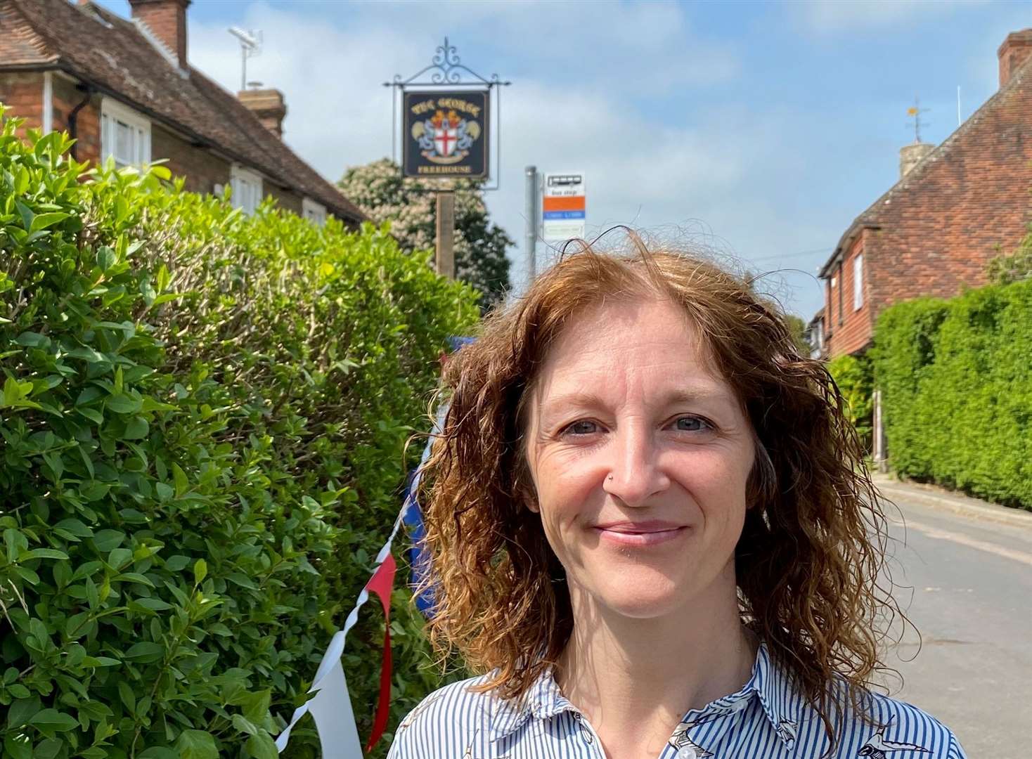 Bee Lewis, new manager at The George in Bethersden. Picture: Alison Miles