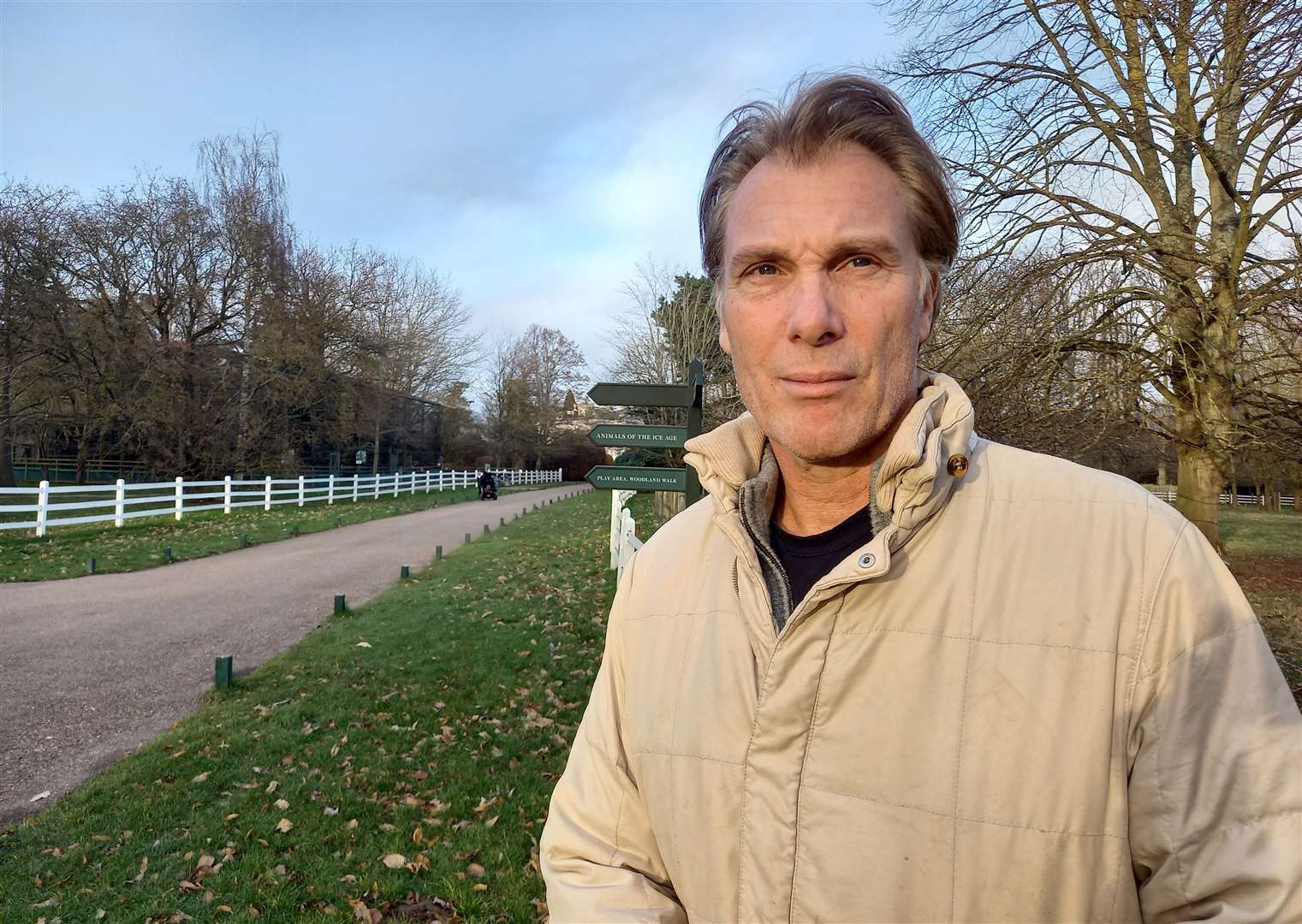 Damian Aspinall, who runs Howletts, near Canterbury, shared the video on Instagram