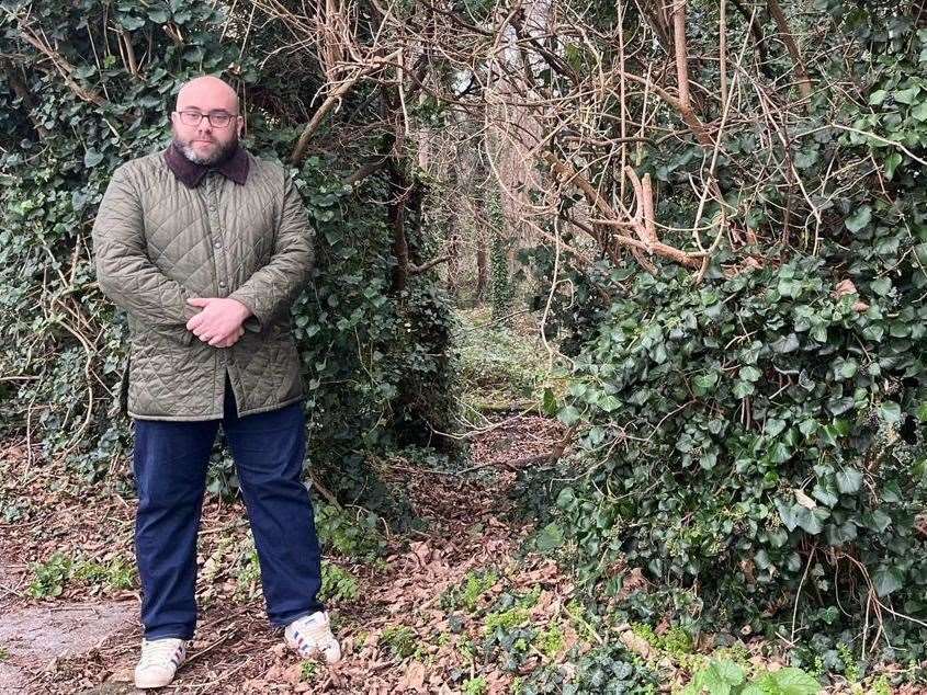 Faversham councillor Rob Crayford hopes the woodland can be saved from development
