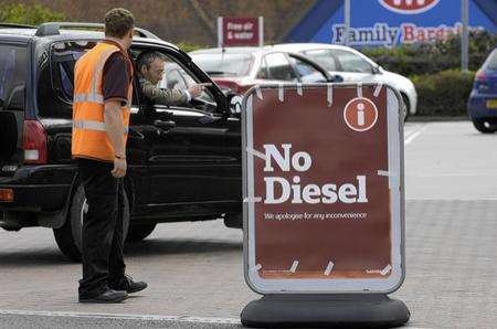 Sainsbury's in Ashford ran out of diesel