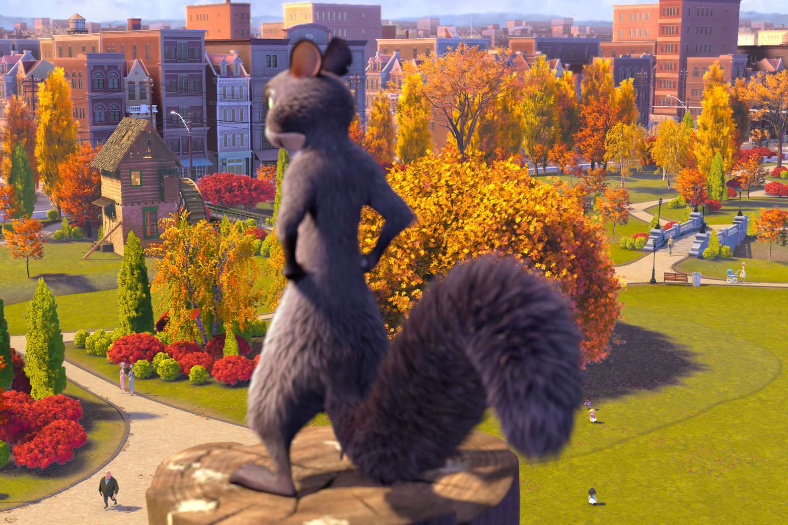 Surly, a mischievous squirrel, in The Nut Job. Picture: PA Photo/Warner Bros