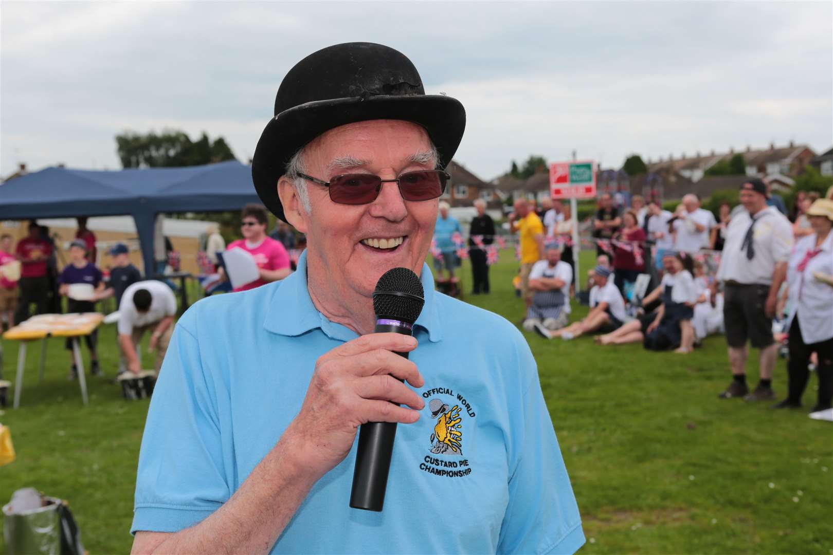Mike Fitzgerald comparing the World Custard Pie Throwing Championships at Coxheath in 2014