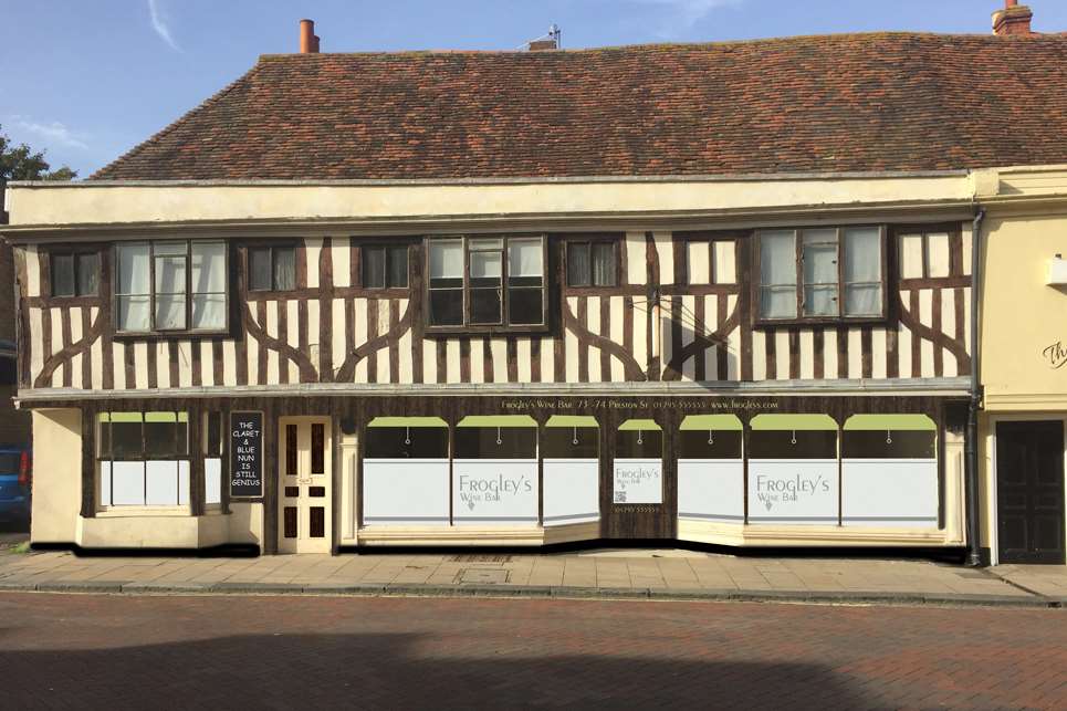 The wine bar proposed for Faversham.