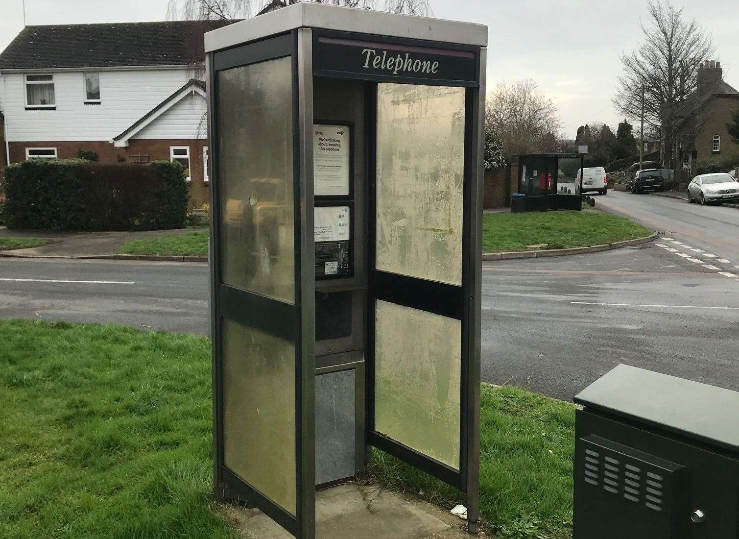 The phone box in The Street, Borden, which could be removed by BT