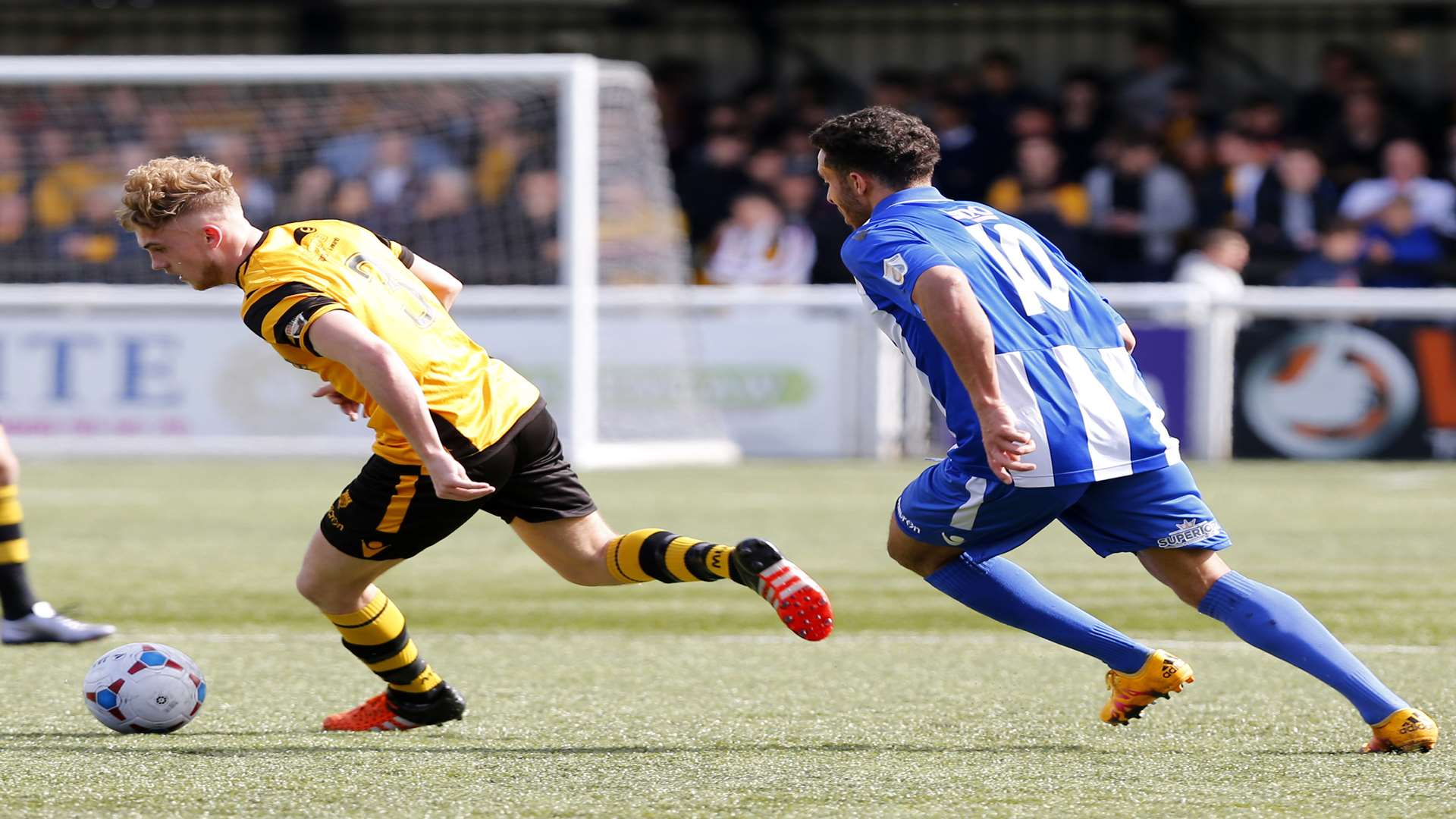 Bobby-Joe Taylor on the ball for Maidstone United Picture: Andy Jones