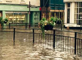 The flash floods hit Tunbridge Wells. Picture: @Trishhackett