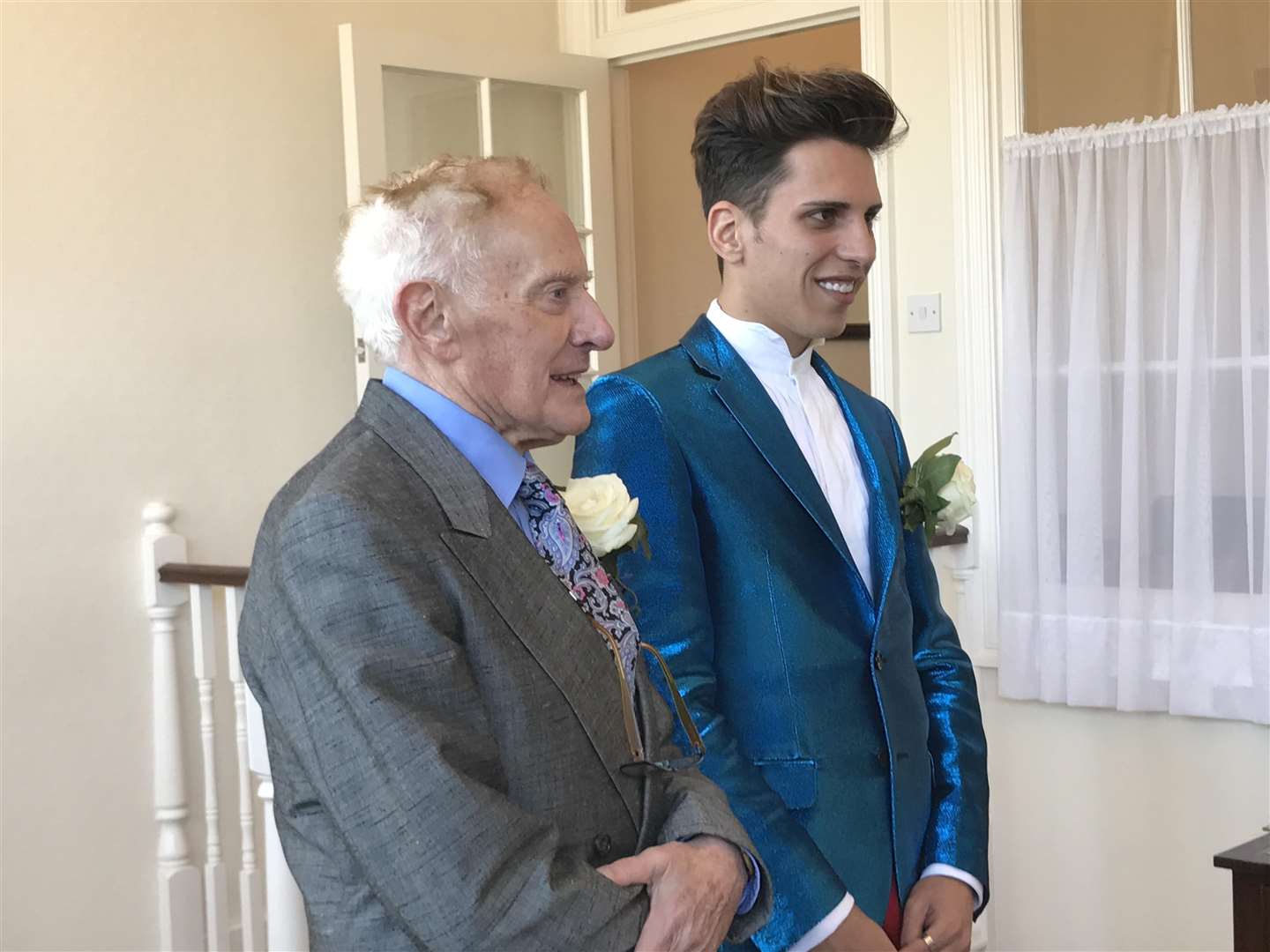 Philip Clements and Florin Marin on their wedding day
