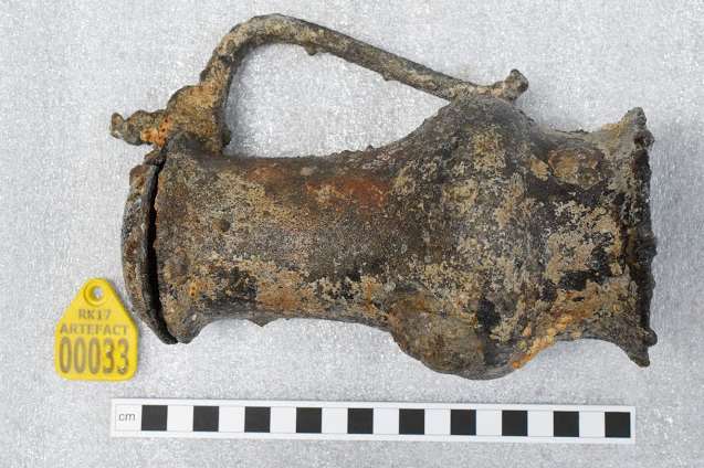 A tankard found on the 18th century wrecked Rooswijk. Picture courtesy of Historic England