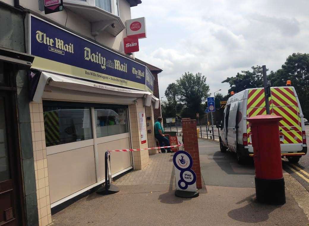 The fuse box fire happened at the newsagents in Swalecliffe