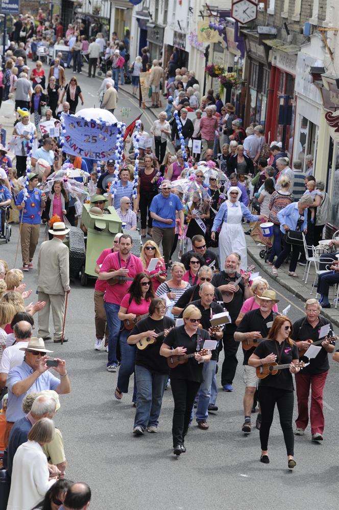 Thousands visited the town this weekend. Pictures: Gary Browne