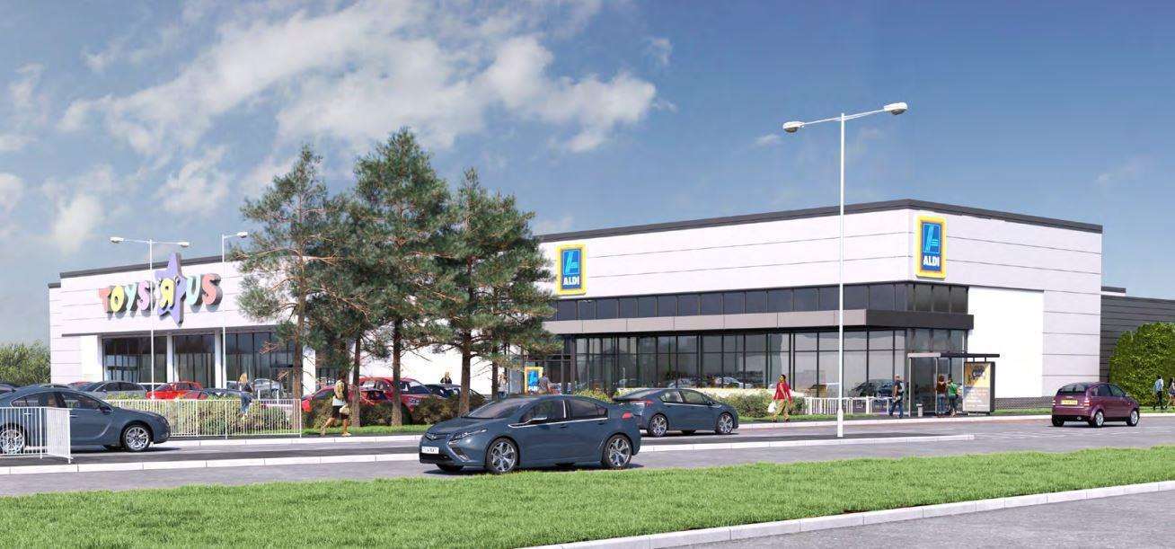 KFC and Aldi has been approved at Horsted Retail Park