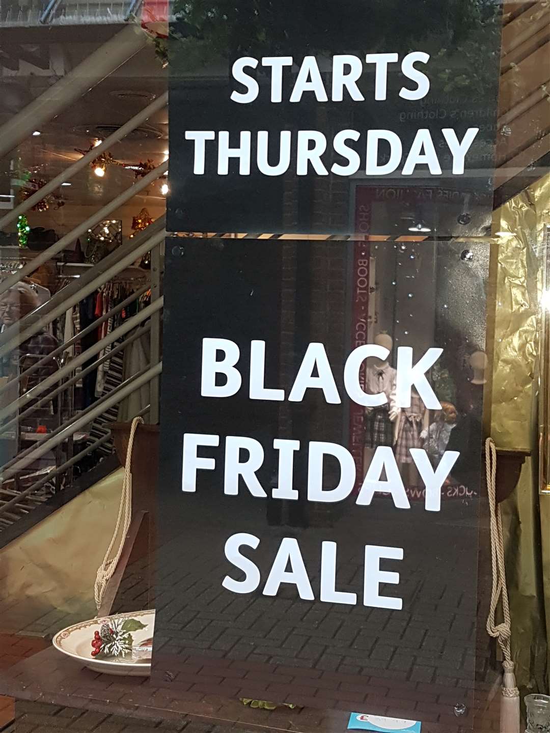 The YMCA shop's Black Friday sale starts on Thursday