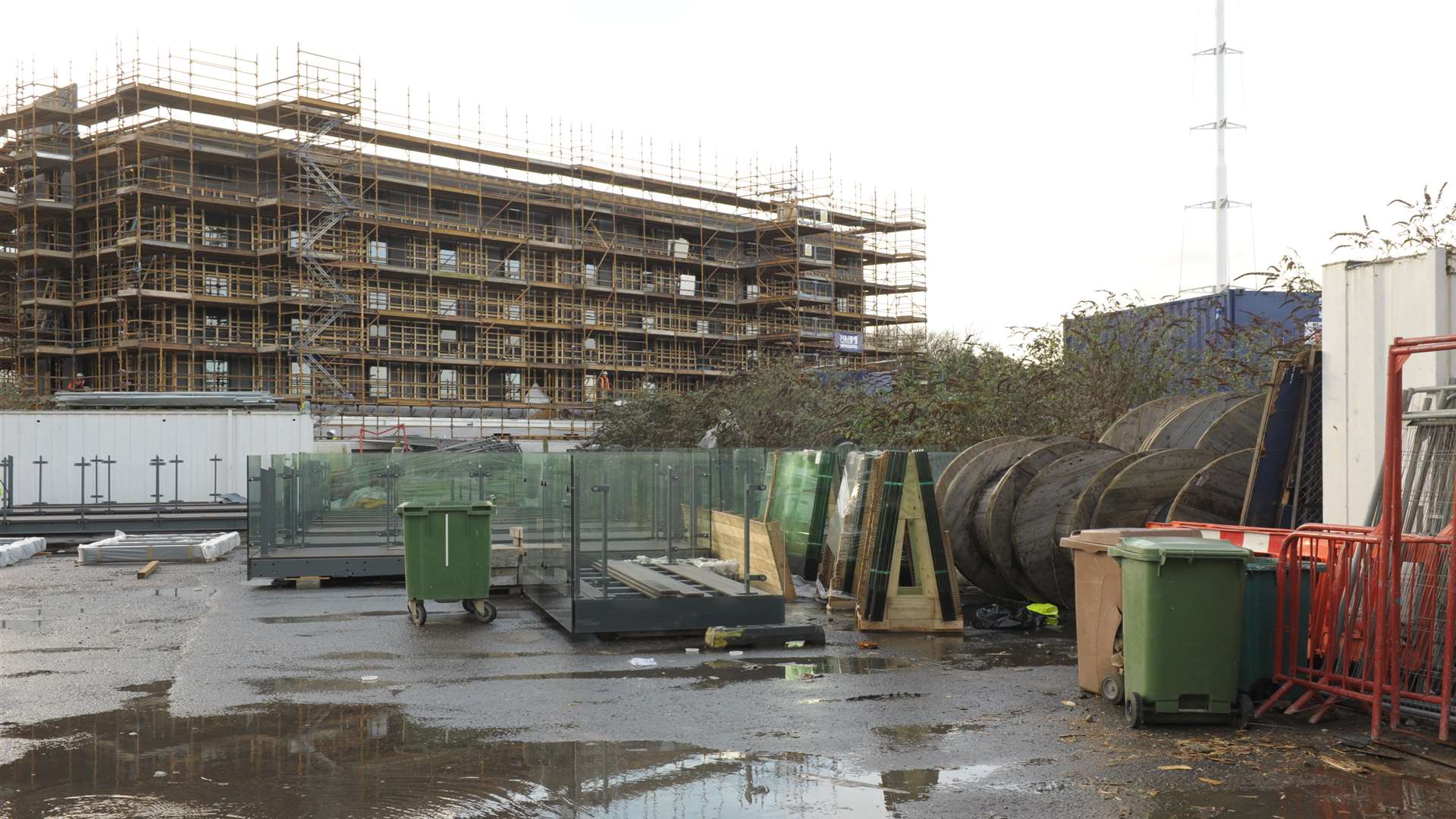 Site of new Premier Inn, Blake Avenue, Gillingham, during the construction process