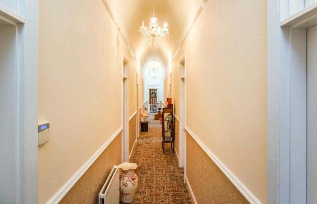 The bungalow has a 60 foot hallway. Picture: Rightmove
