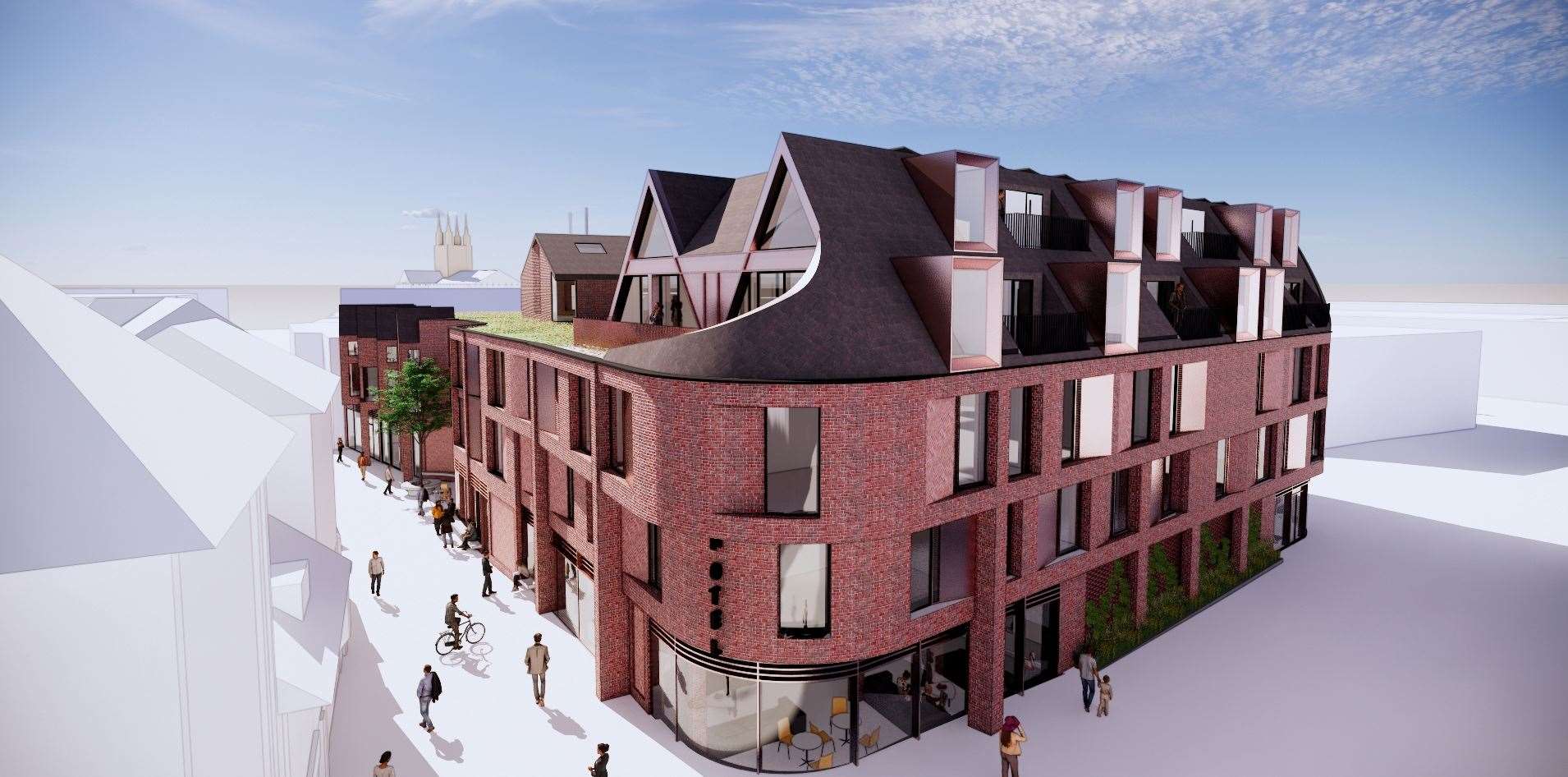 How the New Rents hotel in Ashford is set to look. Picture: Hollaway