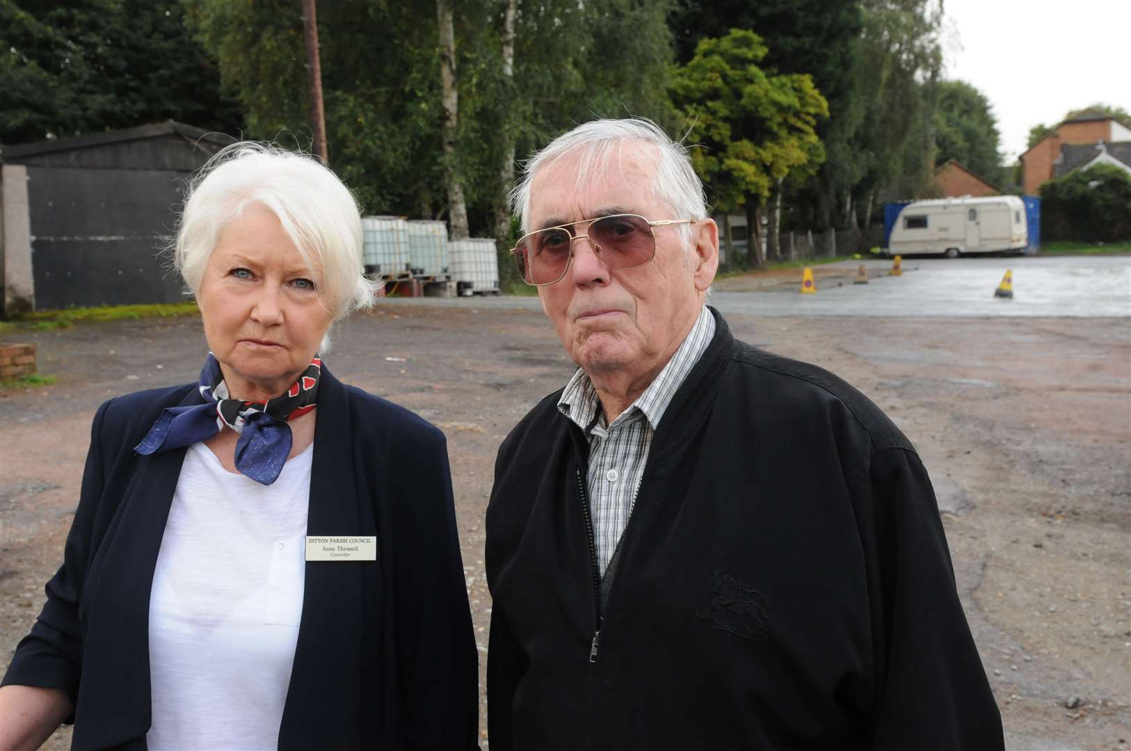 Cllr Anne Throssell and Tony Mulcuck were among those against the plans. Picture: Steve Crispe
