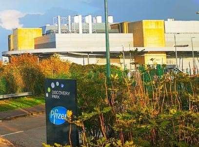 The Pfizer base at Discovery Park, Sandwich. Picture: Google Maps