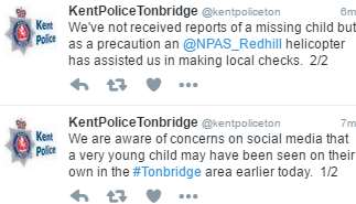 Kent Police's tweets