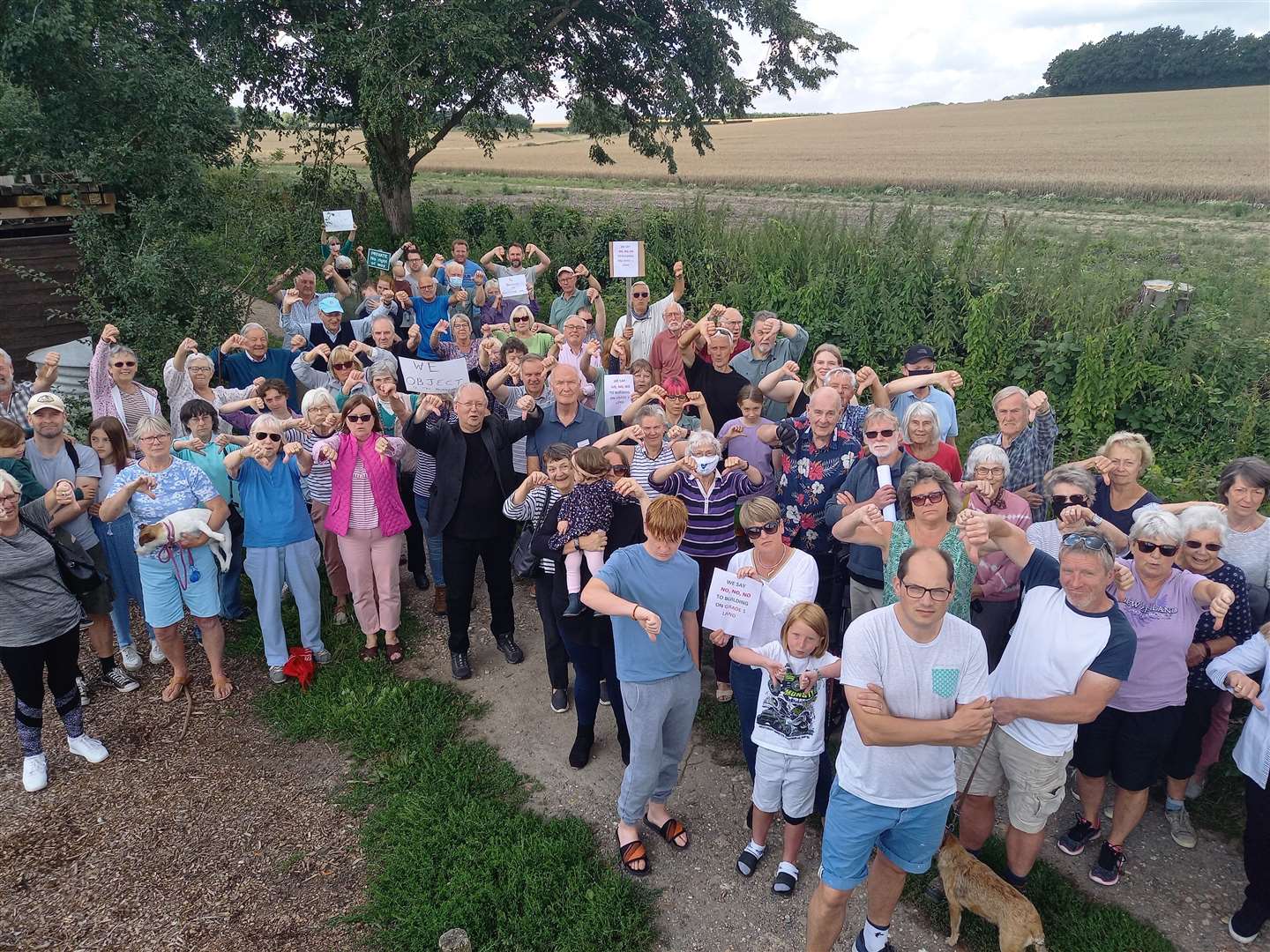 A host of villagers spoke out against the Gladman proposals for Littlebourne