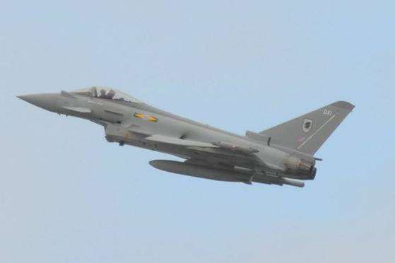 RAF Typhoons are already being prepared for action in Syria. Picture: Michael McLaughlin.