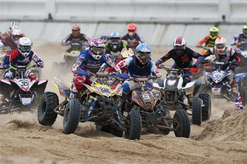 Quad racing is a spectacular sight on Margate's beach