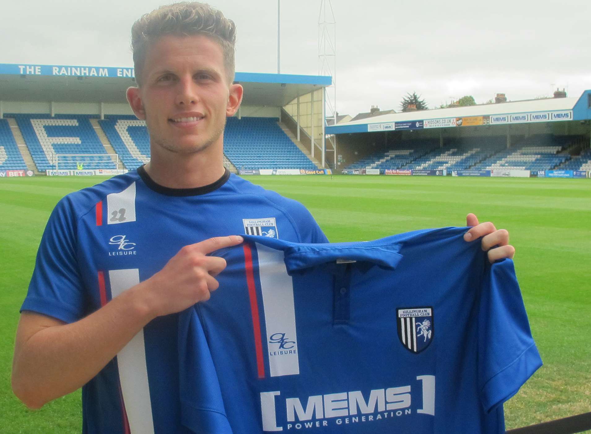 Jordan Houghton has joined Gillingham on loan. Picture: GFC