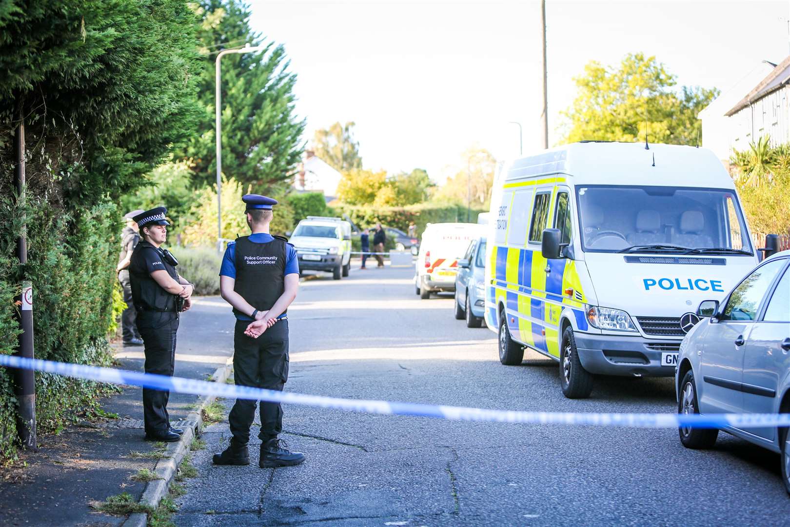 Police at the scene. Picture: Matthew Walker. (5885345)