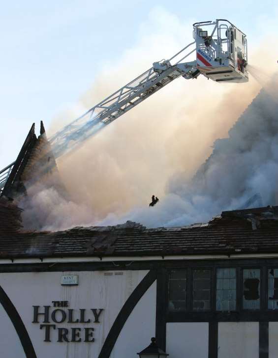 The roof is destroyed. Picture: Daisy Read
