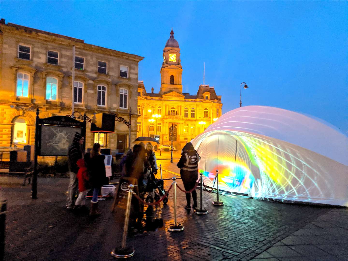 The Blink art installation ends its UK tour at Beachfields, Sheerness, Sheppey on Saturday, November 30, from 5pm. This is the tent in Dewsbury. Picture: Kat Pelger