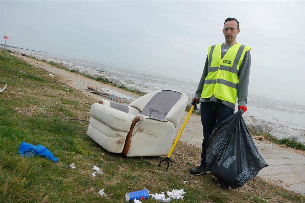 Daniel Hogburn has set up a volunteer group to clean up Sheppey's beaches