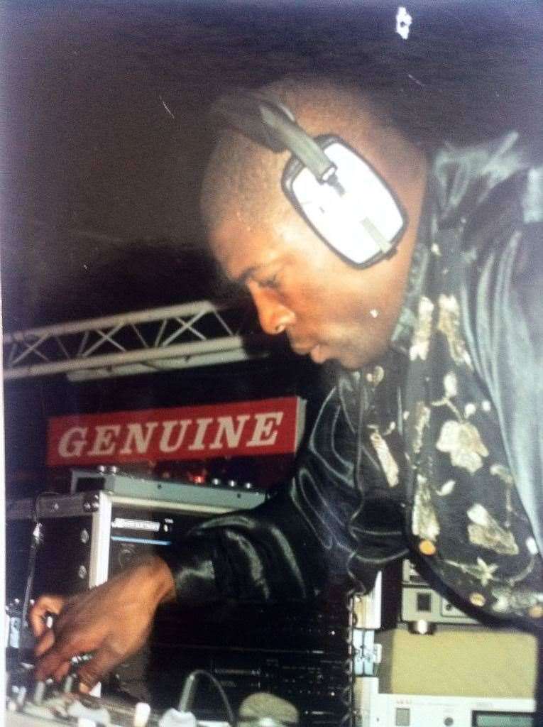 Frank Bruno on the decks at Images. Unfortunately the boxer 'simply could not DJ'. Picture: Justin Preston