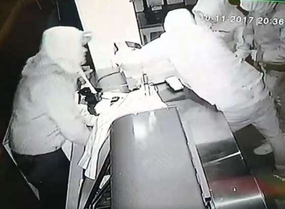 CCTV footage from the burglary last November
