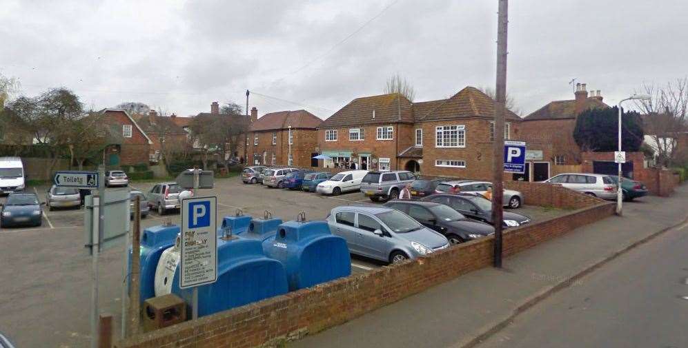 A man has been arrested after reports of a robbery at a mobile bank branch in Church Road, New Romney. Picture: Google