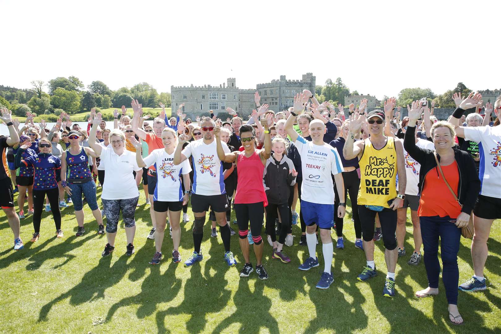 The run at Leeds Castle to mark 500 days of running for Kent Sports Trust CEO Steve Wolfe.