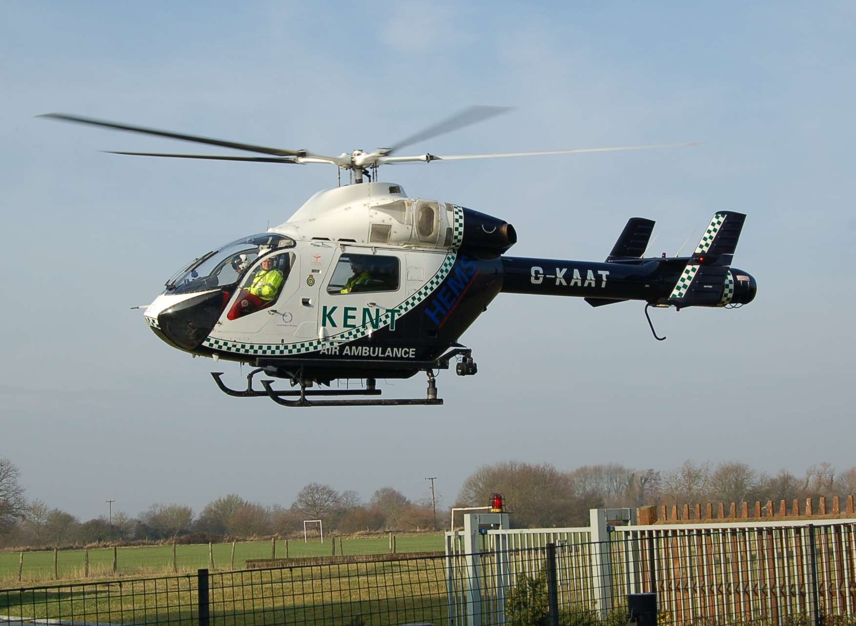 The air ambulance was called
