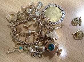 The bracelet was found inside a bag purchased at a boot fair