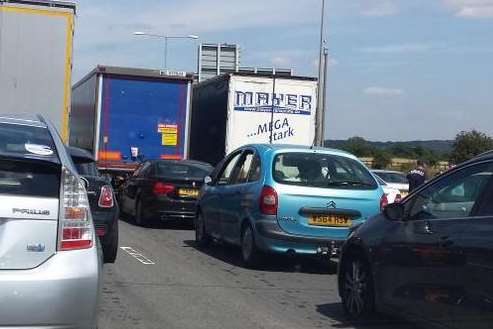 There are delays at the Dartford Tunnel. Picture: Anthony Kimber