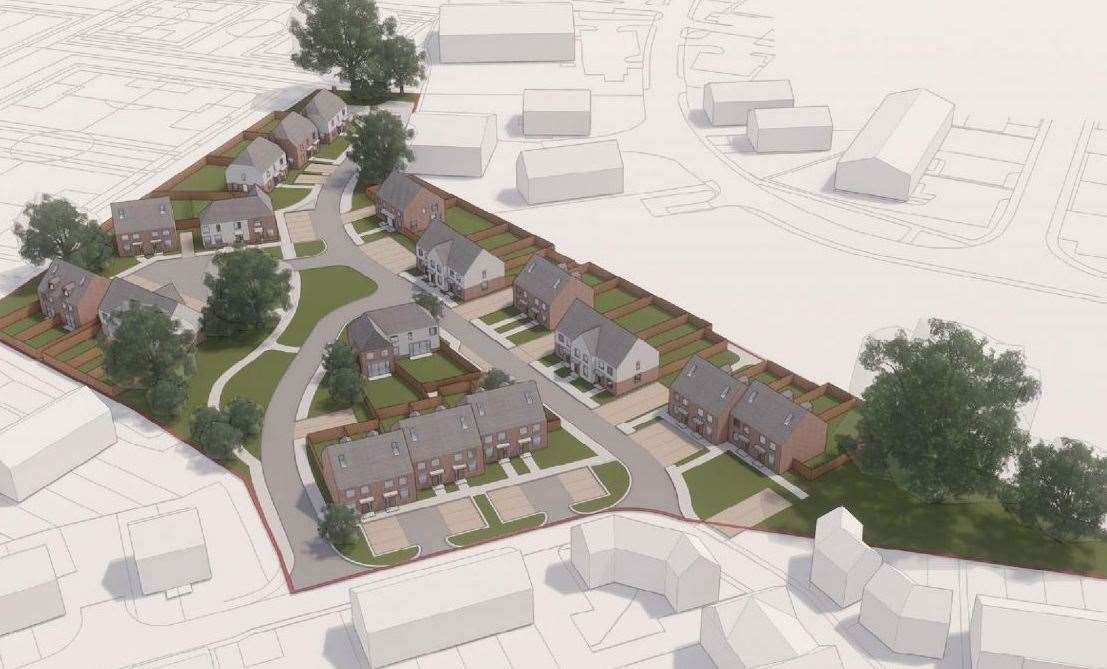 34 homes are also planned for the land