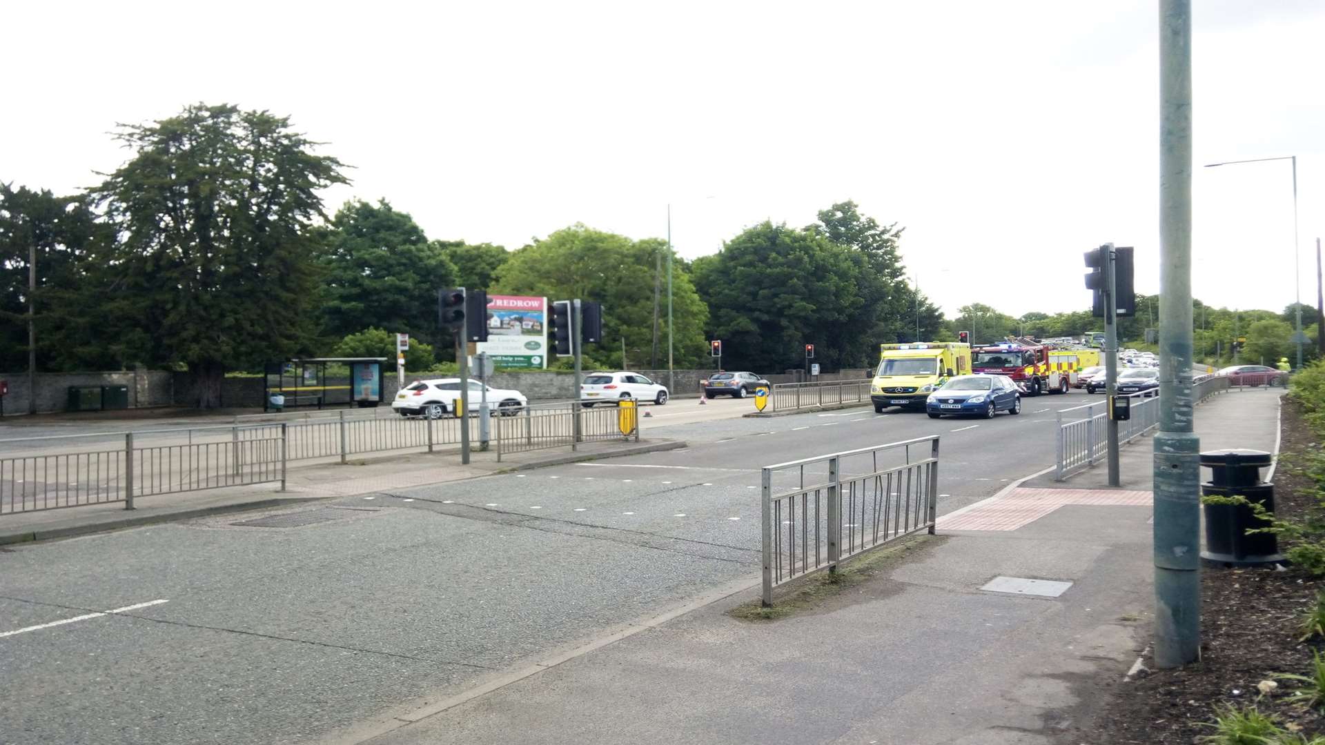 The accident happened on London Road near the junction with Hermitage Lane. Picture: Craig Cooper