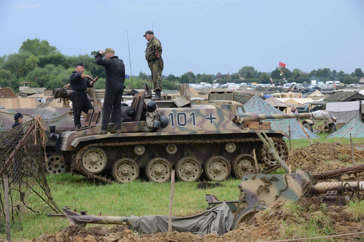 A scene from the German camp at last year's War and Peace Revival. Picture: Gary Browne