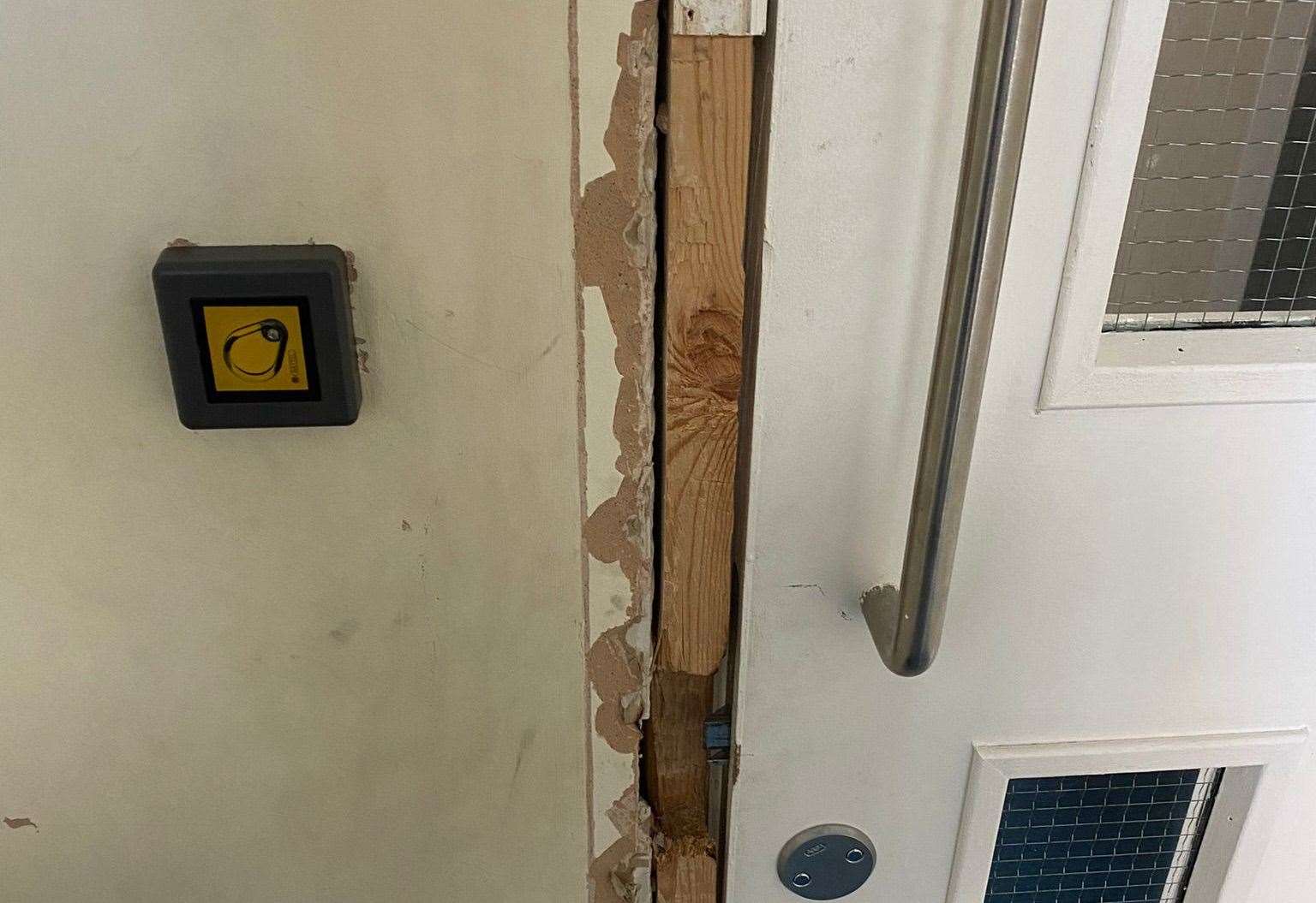 Residents have key fobs to get into Stanhope Court but vandals have forced doors open