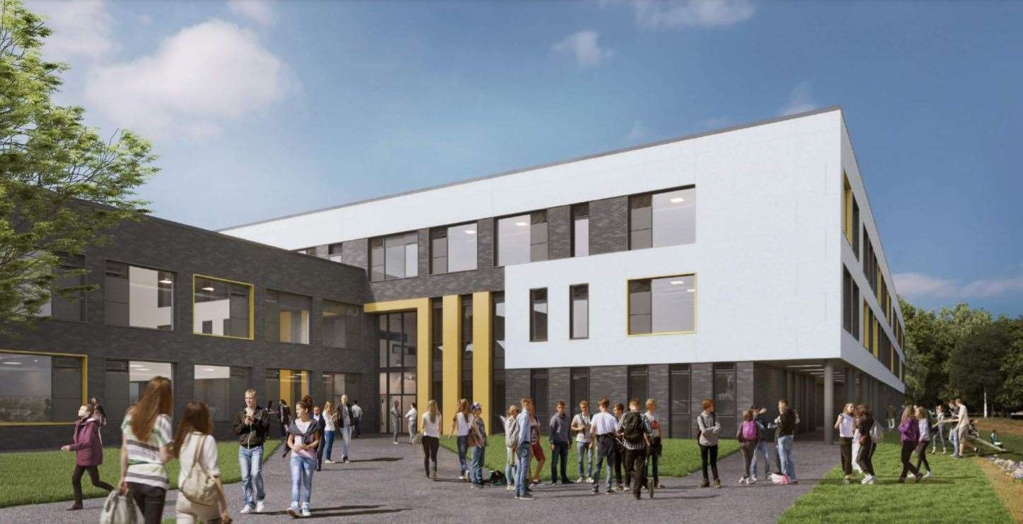 CGI of how Park Crescent Academy at former Royal School for Deaf Children site in Margate would have looked. Picture: Bond Bryan