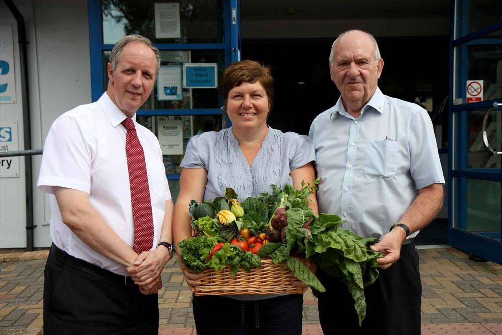 Nigel Martin, manager of Sheppey Matters, Nicola Waghorne, allotments co-ordinator and Mike Brown, chairman of Sheppey Matters