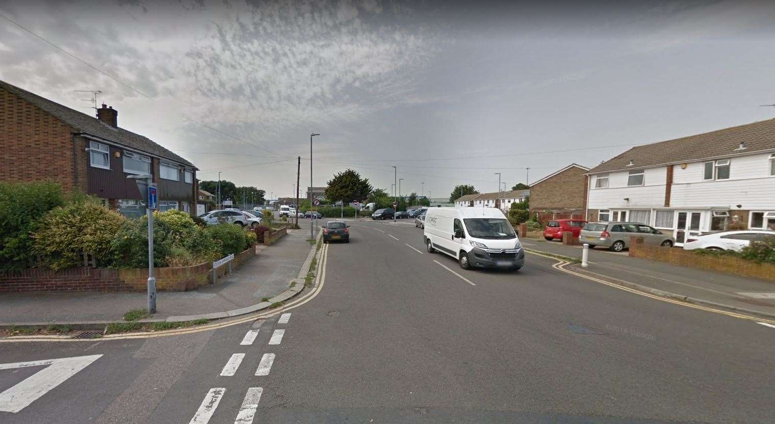 The incident took place in Station Approach Road, Ramsgate, earlier this month. Picture: Google