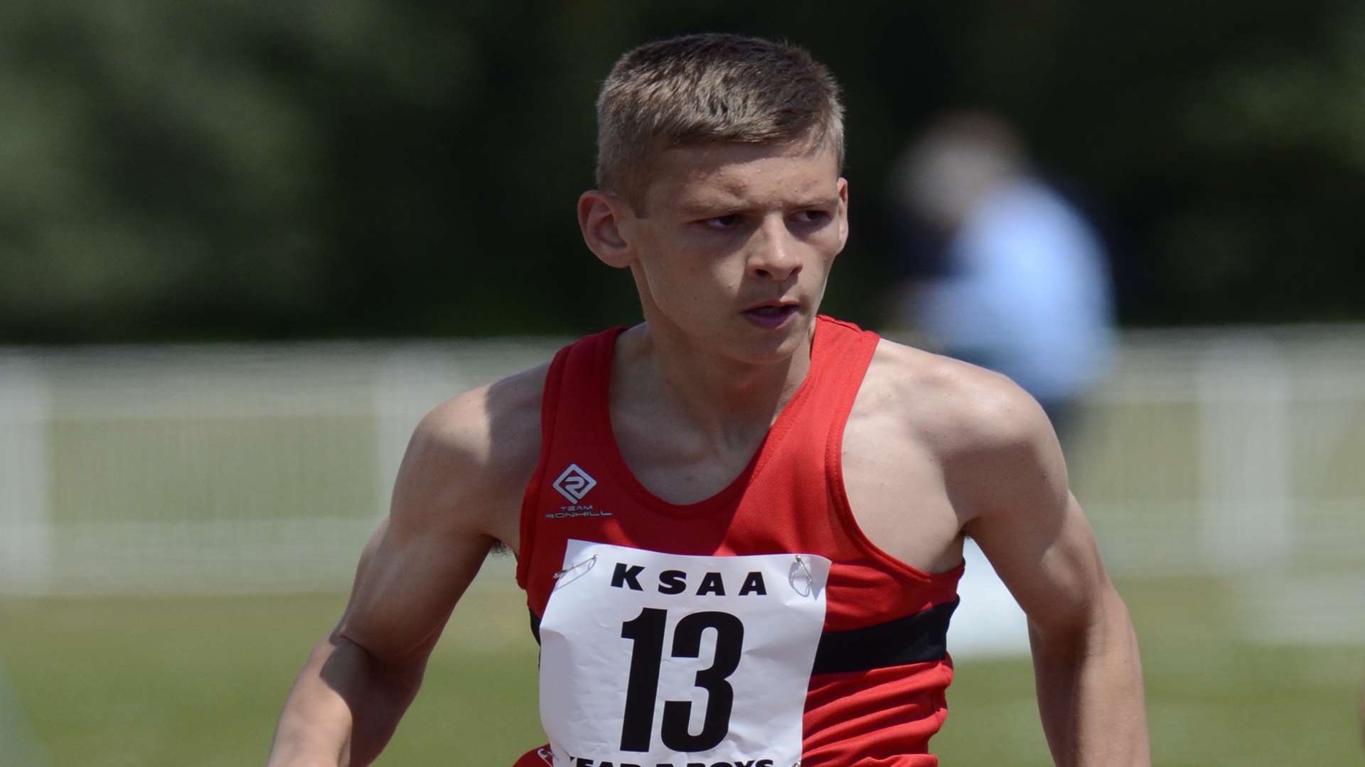 Medway and Maidstone's Isaac Milham was among the club's winners after triumphing in the under-15 80m hurdles Picture: Gary Browne