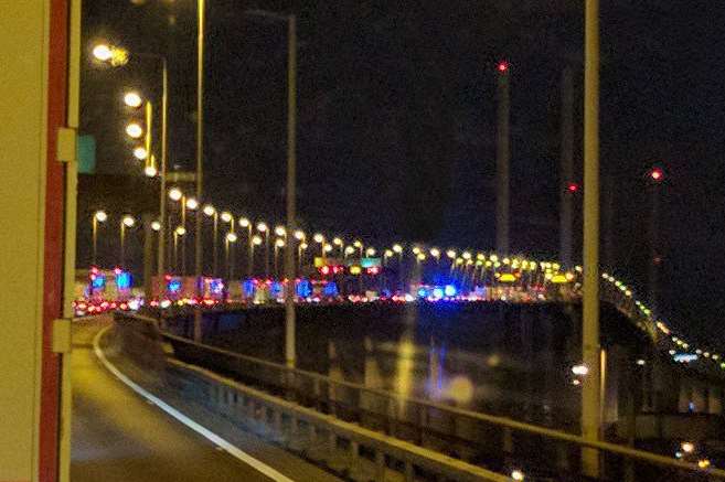 Crash on the Dartford crossing closes QEII Bridge