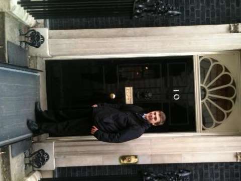 Dan Wright arrives at Downing Street