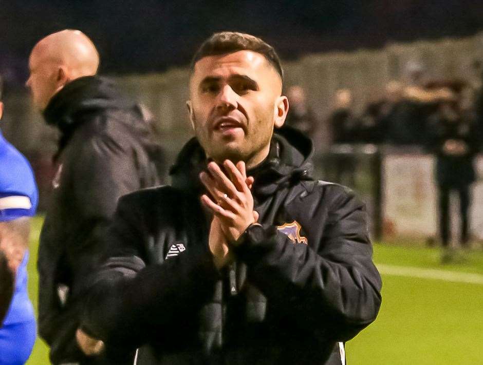 Whitstable manager Marcel Nimani. Picture: Les Biggs