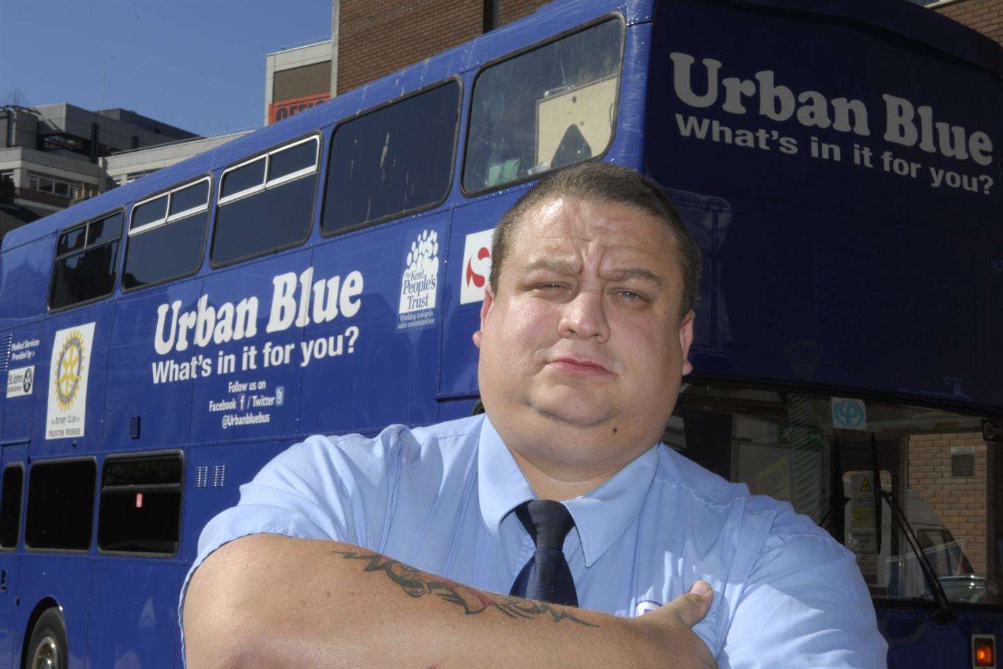 Rob Garner Manager of the Urban Blue Bus